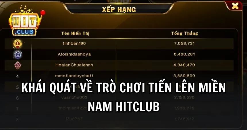 Trò chơi tiến lên miền nam HITCLUB rất thịnh hành