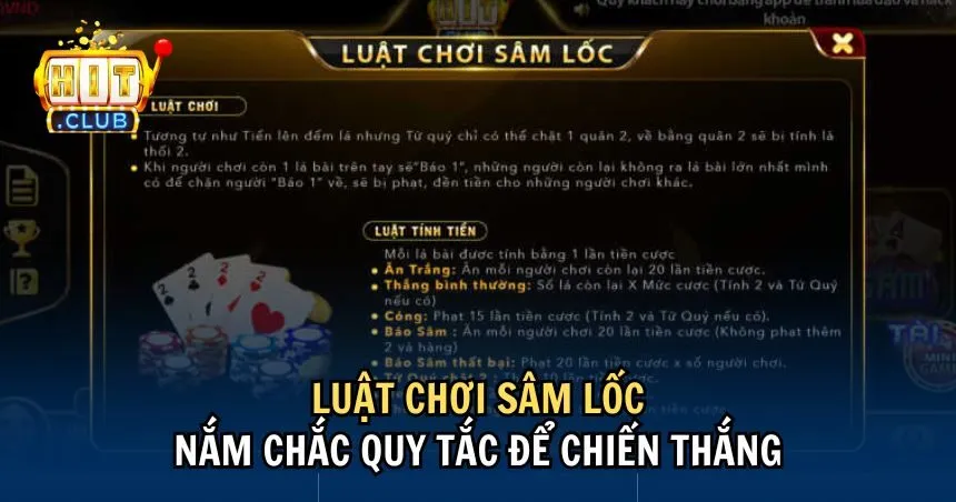 Luật chơi sâm lốc cơ bản được giữ nguyên